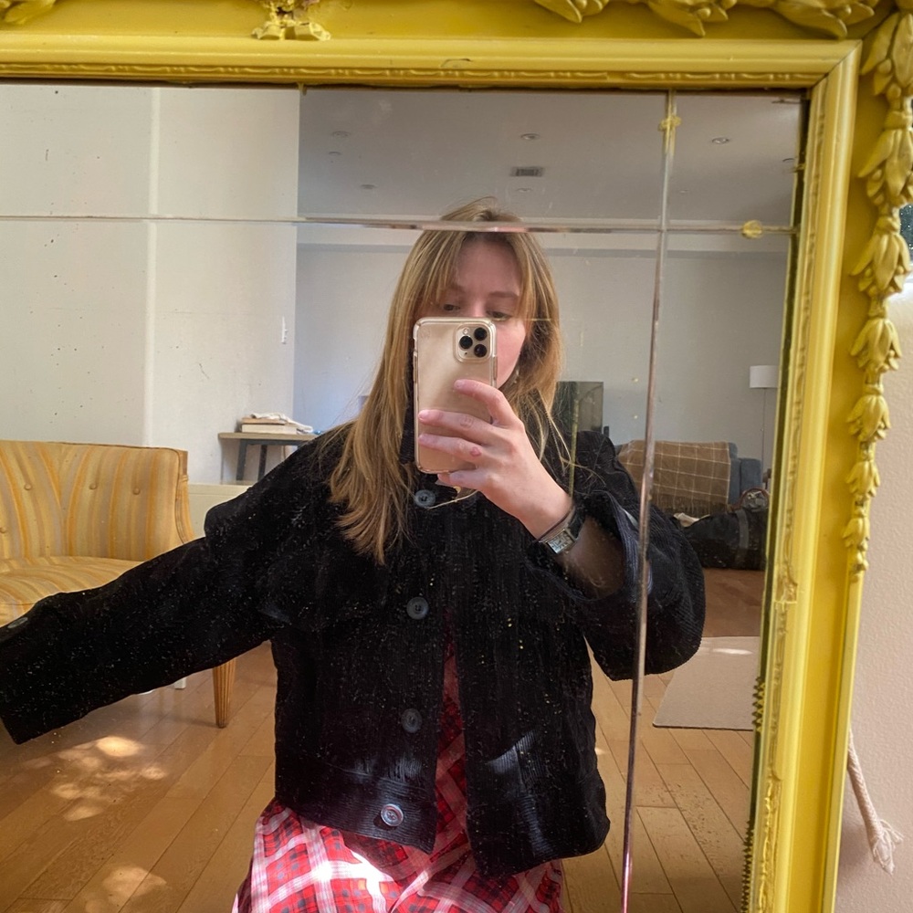 Black corduroy Zara jacket